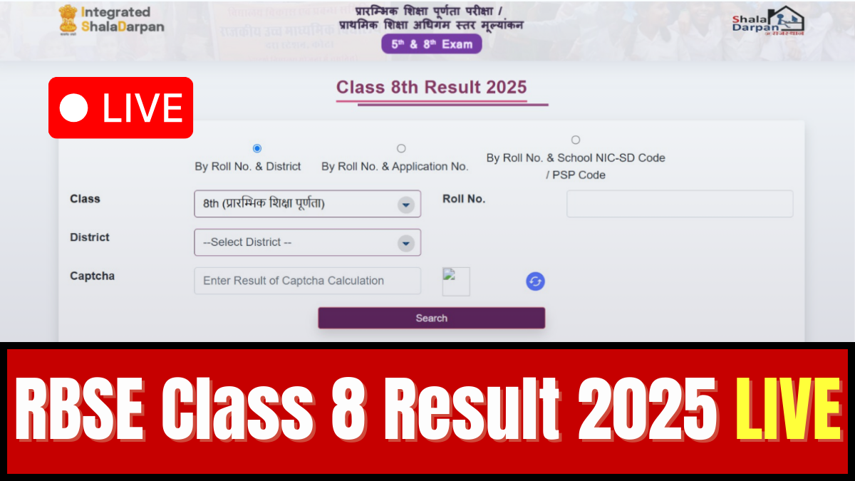 Shala Darpan 8th Result 2025
