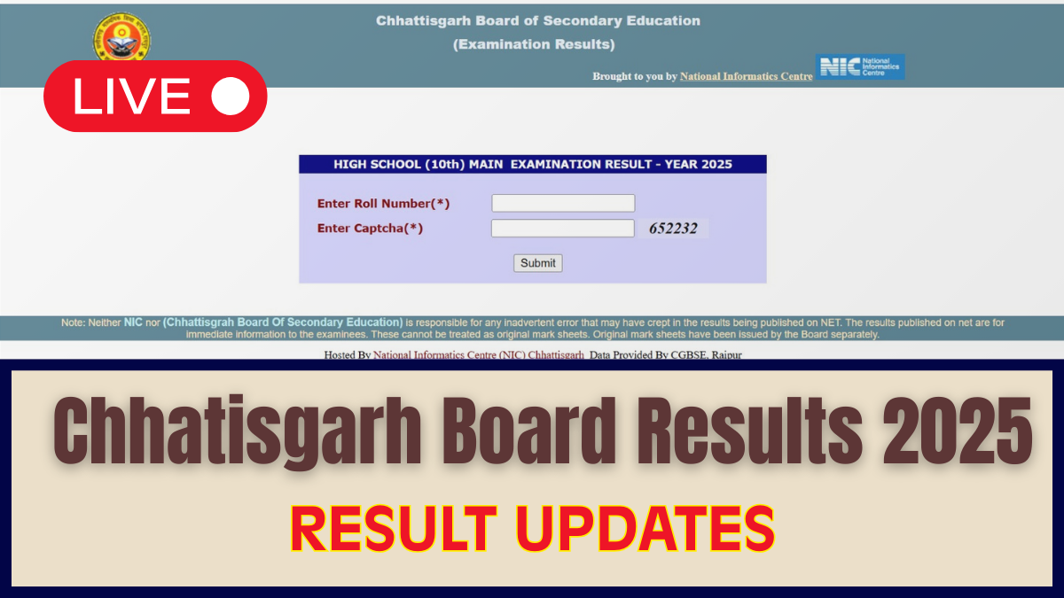 CGBSE.nic.in 2025: Chhattisgarh Board 10th & 12th Results, Time Table, and More!