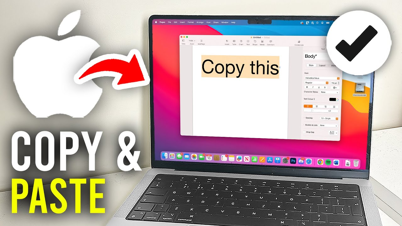 Copy and Paste on MacBook